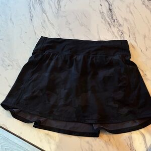 Lululemon Black Camouflage Skirt